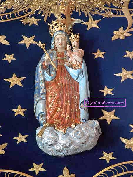 Gloria del techo de palio del paso de Nuestra Señora de la Estrella