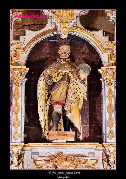 San Fernando, Patrón de Sevilla (Altar de San Serapio de la Basílica de Nuestra Señora de la Merced Coronada)