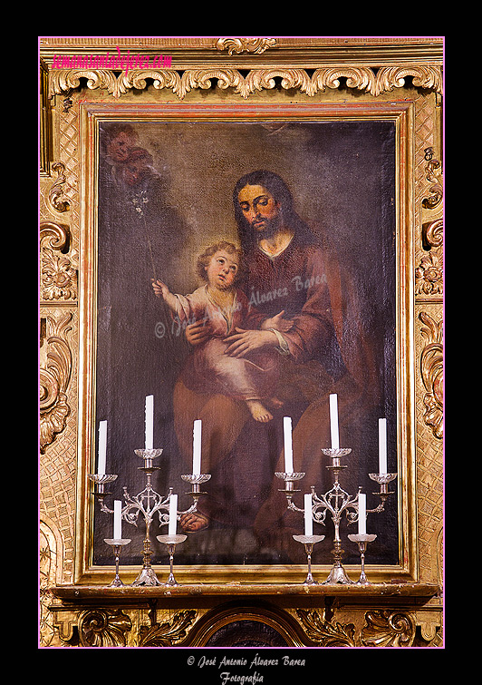 Pintura de San José (Capilla de San José de la Basílica de Nuestra Señora de la Merced Coronada)