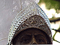 Detalle del casco del soldado romano (Paso de Misterio de Nuestro Padre Jesús del Consuelo en el Desprecio de Herodes)