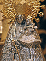 Detalle de la Imagen Venera del paso de palio de María Santísima de la Paz en su Mayor Aflicción