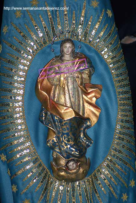 Inmaculada Concepción del Banderín Concepcionista de la Hermandad de las Angustias