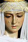 Rostro de Nuestra Señora de las Angustias.