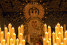 Paso de palio de María Santísima de la Candelaria