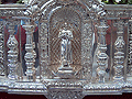 San Juan Grande, Patrono de la Diócesis, en el respiradero lateral izquierdo del Paso de Palio de María Santísima de la Candelaria