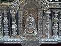 La Virgen de la Merced, Patrona de la Ciudad, en el respiradero lateral derecho del Paso de Palio de María Santísima de la Candelaria