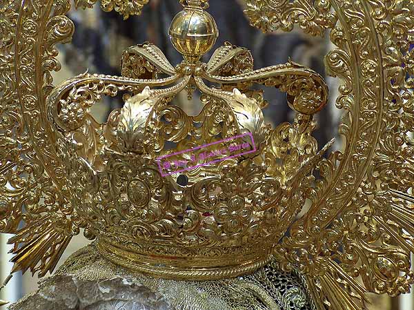 Detalle del canasto de la Corona de Nuestra Señora del Socorro