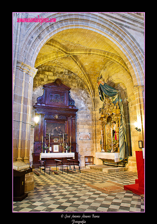 Tramo de los retablos del Nazareno Caído y de San José (Santa Iglesia Catedral)