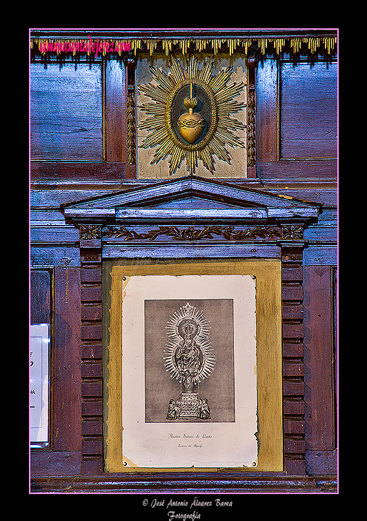 Detalle de la decoración del cuerpo del Retablo del Nazareno Caído (Santa Iglesia Catedral)