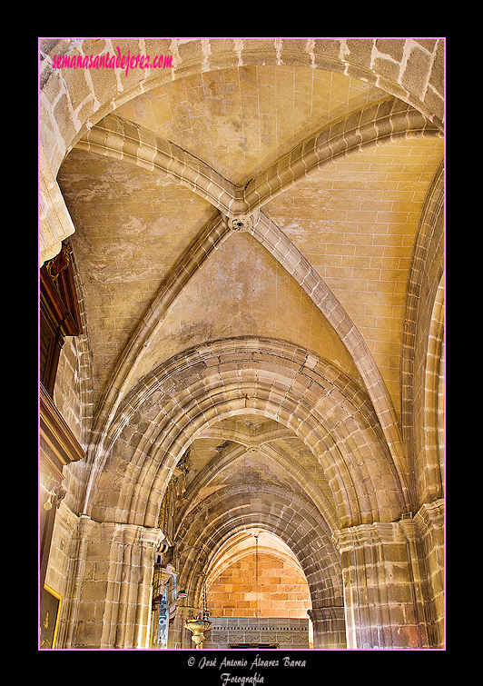 Bóvedas de los tramos del Retablo de San Caralampio, de la Flagelación y de la Sacristía Pontifical (Santa Iglesia Catedral)