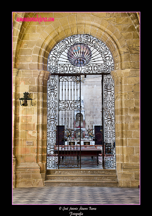 Reja de entrada a la Capilla del Sagrario (Santa Iglesia Catedral)