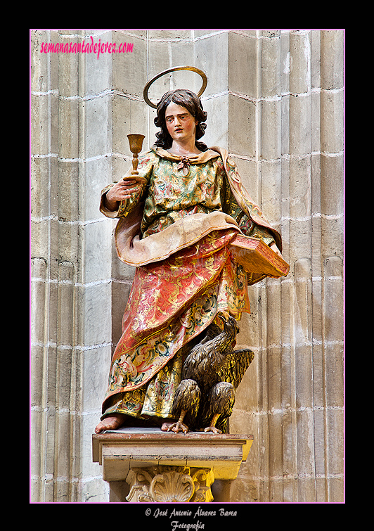 San Juan - José de Arce - Siglo XVII (Santa Iglesia Catedral) (Talla de madera tallada y policromada, procedente de la Cartuja de Jerez)