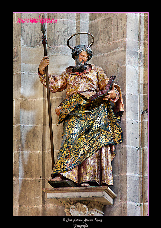 Santo Tomás - José de Arce - Siglo XVII (Santa Iglesia Catedral) (Talla de madera tallada y policromada, procedente de la Cartuja de Jerez)