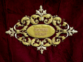 Bordado del medallón central del respiradero lateral del Paso de Palio de Nuestra Señora del Socorro