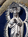Detalle de la Inmaculada del Simpecado de la Hermandad del Cristo de la Viga