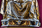 Detalle de la saya y peana de la Virgen de Belén (Santa Iglesia Catedral)