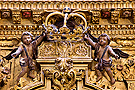 Detalle de corona (Retablo de la Inmaculada del Voto, hoy de San Juan Grande - Santa Iglesia Catedral)