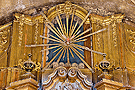 Detalle del ático del Retablo de San Pedro (Santa Iglesia Catedral)