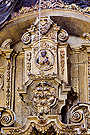 Detalle del ático del retablo del Cristo de la Viga (Santa Iglesia Catedral)