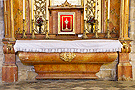 Mesa del retablo de Santa Teresa de Jesús, actualmente del Beato Juan Pablo II (Santa Iglesia Catedral)