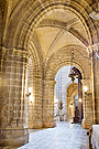 Vista del tramo del Retablo de San Caralampio desde el tramo del Retablo de la Flagelación (Santa Iglesia Catedral)