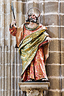 San Judas Tadeo - José de Arce - Siglo XVII (Santa Iglesia Catedral) (Talla de madera tallada y policromada, procedente de la Cartuja de Jerez)