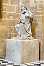 San Lucas - Angelo Rocca (Diseñado por J.Hernandez Rubio) - Año 1907  (Antesacristía - Santa Iglesia Catedral) (Realizado en Carrara - Procedente del antiguo baldaquino)
