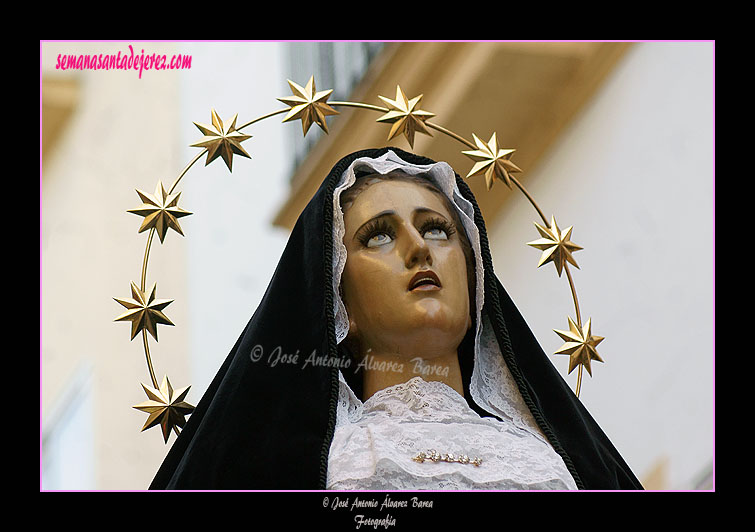 Aureola de Salida con 12 estrellas de Nuestra Señora de Amor y Sacrificio
