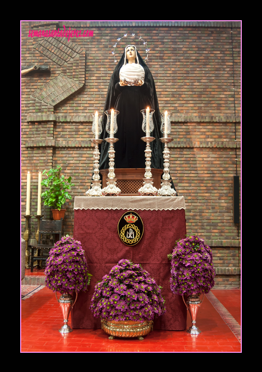 Altar de Triduo de Nuestra Señora de Amor y Sacrificio 2013 (Foto gentileza de José Antonio Román Holgado)