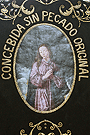 Cartela de la Inmaculada Concepción del Simpecado de la Hermandad de Nuestra Señora de Amor y Sacrificio