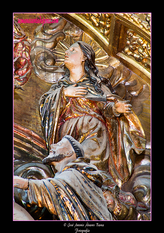 La Virgen María (Retablo Mayor - Iglesia Conventual Dominica de Santo Domingo)