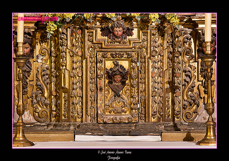 Detalle del retablo de la Capilla de Santo Domingo (Iglesia Conventual Dominica de Santo Domingo)