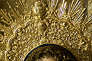 Detalle de la aureola de María Santísima del Perpetuo Socorro
