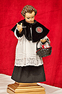 Niño Jesús vestido de acólito en el Besamanos de Nuestra Señora de la Piedad 2011