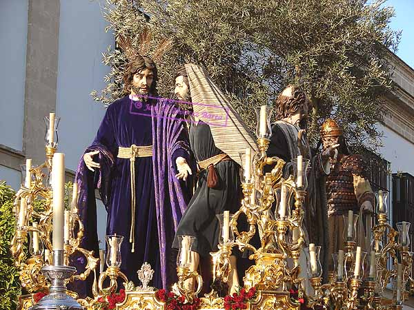Paso de Misterio del Santísimo Cristo de la Clemencia en la Traición de Judas