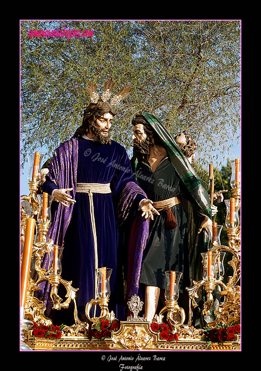 Paso de Misterio del Santísimo Cristo de la Clemencia en la Traición de Judas