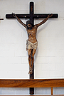 Santísimo Cristo de la Defensión, réplica del Cristo del Convento de Capuchinos, obra de Francisco Pinto (Iglesia Parroquial de San Benito)