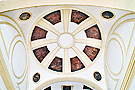 Detalle del interior de la cupula de la Iglesia de la Santísima Trinidad