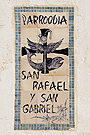 Azulejo de la Iglesia Parroquial de San Rafael y San Gabriel
