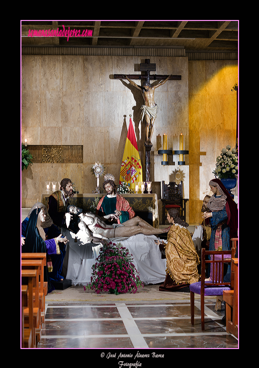 Altar de Cultos de Triduo de la Hermandad de la Sagrada Mortaja 2012