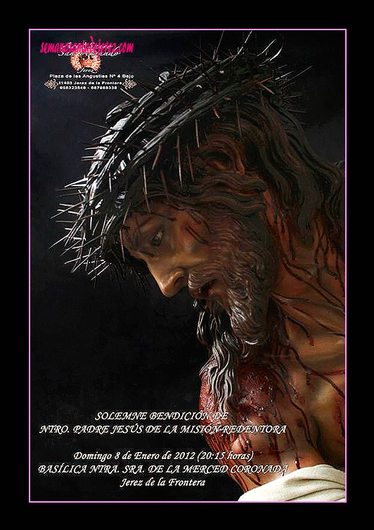 Cartel de la Bendición de Nuestro Padre Jesús de la Misión Redentora (8 de enero de 2012)