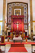 Altar de Cultos del Triduo extraordinario del Santísimo Cristo del Perdón en la Iglesia de Santa Ana con motivo del Cincuentenario de la Hermandad 2014