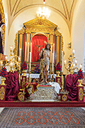 Besapiés del Santísimo Cristo de la Flagelación (Iglesia de San Joaquin) (El Puerto de Santa María (Cádiz). 9 de marzo de 2014.
