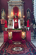 Besapiés de Nuestro Padre Jesús de los Afligidos (Capilla del Hospital de San Juan de Dios) (El Puerto de Santa María - Cádiz). Domingo de Pasión. 6 de abril de 2014
