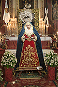 Besamanos de María Santísima del Rosario en sus Misterios Dolorosos (Capilla de Nuestro Padre Jesús de los Afligidos - El Puerto de Santa María (Cádiz) - 12 de octubre de 2014