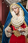 Besamanos de María Santísima del Rosario en sus Misterios Dolorosos (Capilla de Nuestro Padre Jesús de los Afligidos - El Puerto de Santa María (Cádiz) - 12 de octubre de 2014