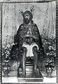 Esta fotografia del año 1930 nos muestra al Señor de la Coronación de Espinas cubierto con una bella clámide (Foto: Anónimo)