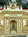 Capilla-Hornacina con la imagen de San Juan Bautista en la trasera del Paso de la Entrada Triunfal en Jerusalén