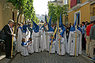 Presidencia del Banderín de la Federación Lasaliana Andaluza de la Hermandad de Cristo Rey en su Triunfal Entrada en Jerusalén