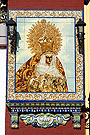 Retablo cerámico de María Santísima de la Paz en su Mayor Aflicción